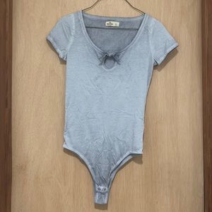 Grey Bodysuit, keyhole front